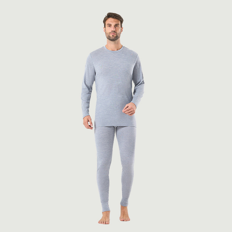 Ropa interior térmica 100% lana merina para hombre Verde militar - MT22