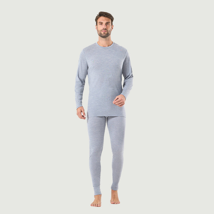 Ropa interior térmica 100% lana merina para hombre Verde militar - MT22