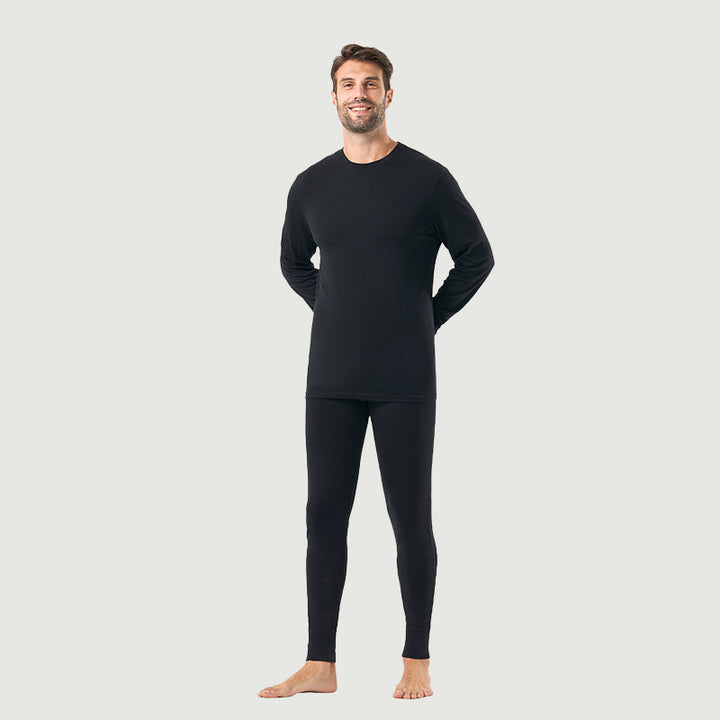 Ropa interior térmica 100% lana merina para hombre Verde militar - MT22