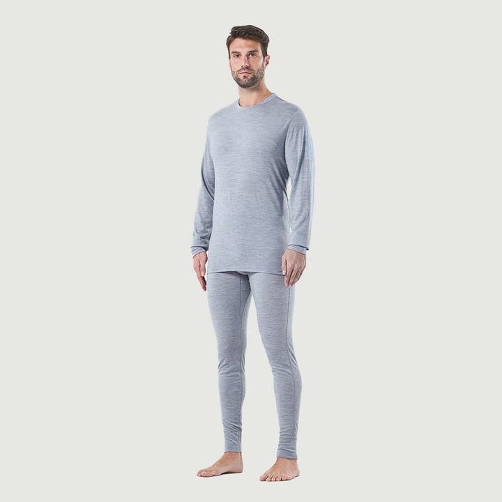 Ropa interior térmica 100% lana merina para hombre Verde militar - MT22