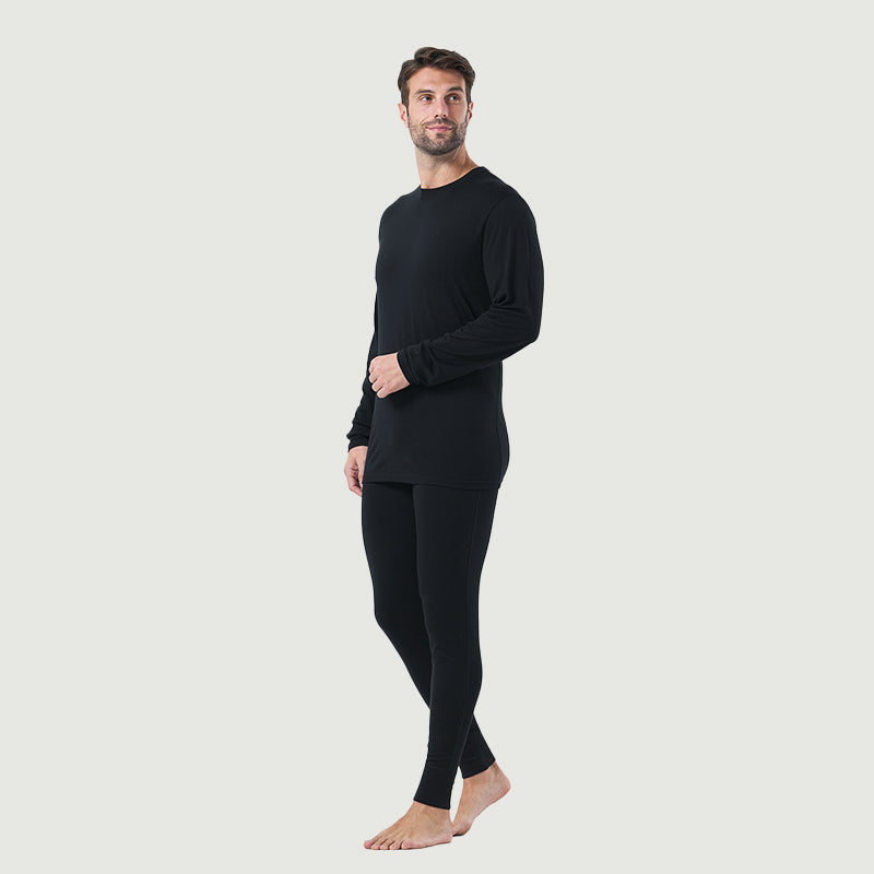 Ropa interior térmica 100% lana merina para hombre Verde militar - MT22