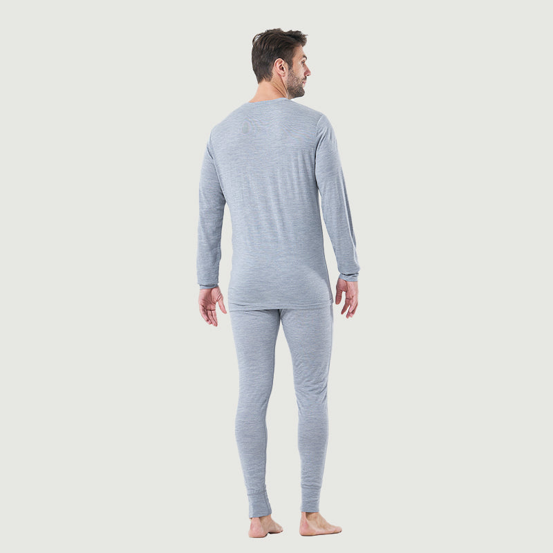 Ropa interior térmica 100% lana merina para hombre Verde militar - MT22