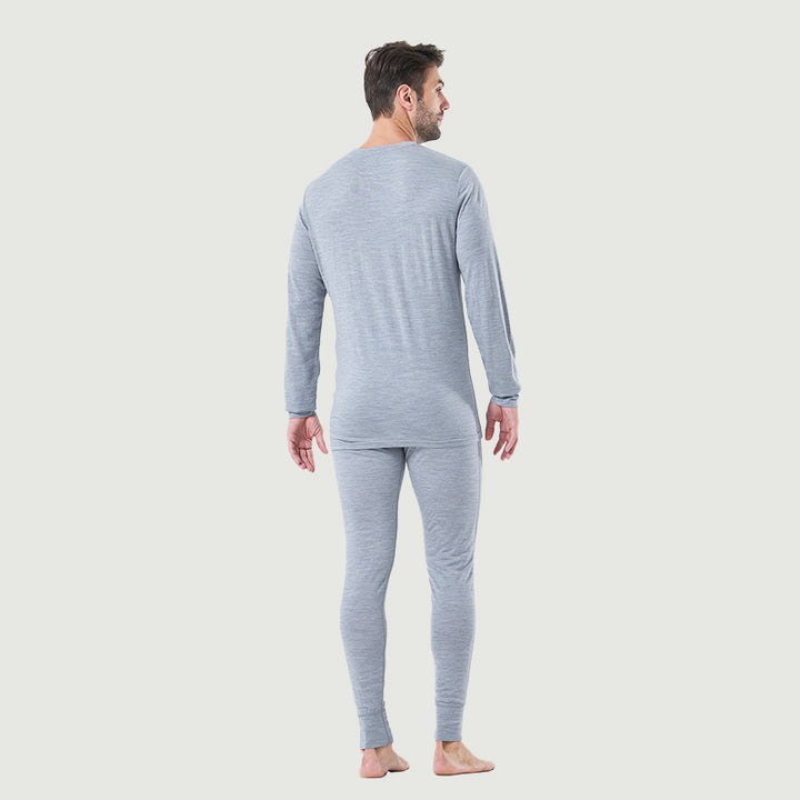 Ropa interior térmica 100% lana merina para hombre Verde militar - MT22
