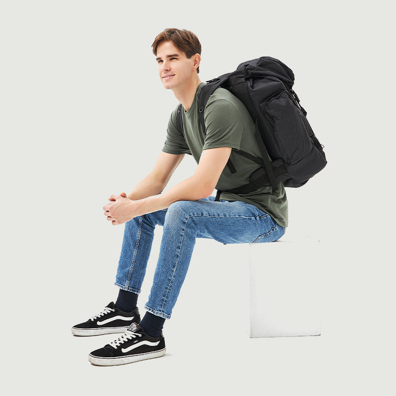 T-Shirt für Herren, 100 % Merinowolle, Blue Bell – MT27