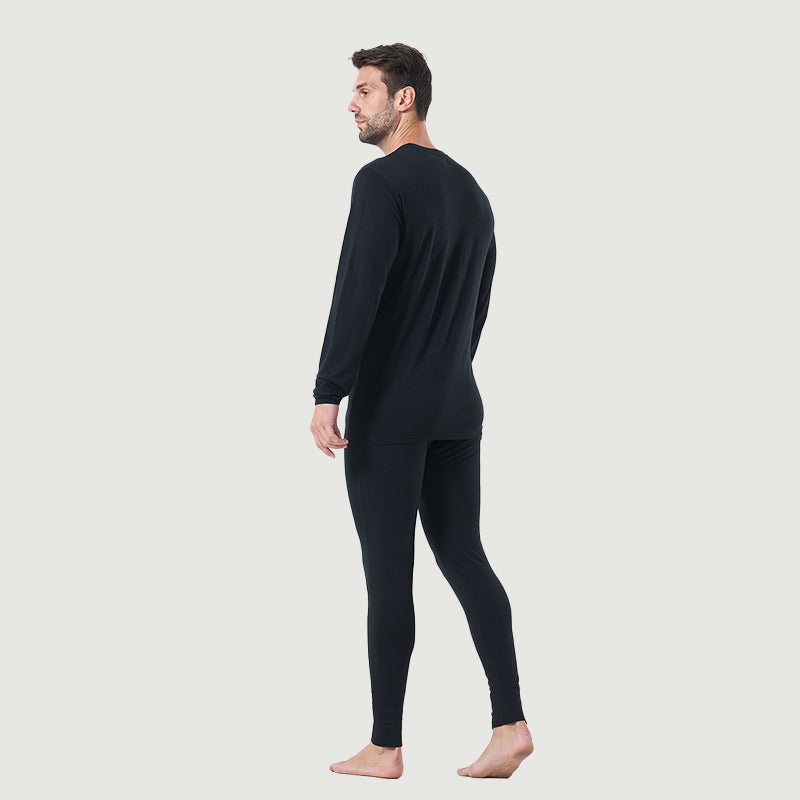 Ropa interior térmica 100% lana merina para hombre Verde militar - MT22