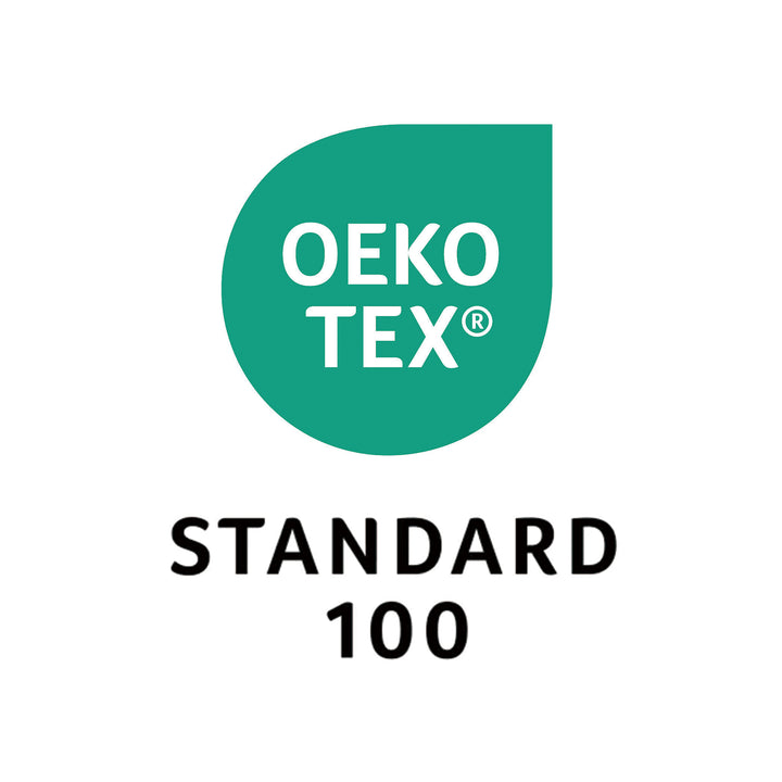 OEKO-TEX® Standard 100 label shown on Merino Protect products, verifying they are tested for harmful substances and safe for sensitive skin.
