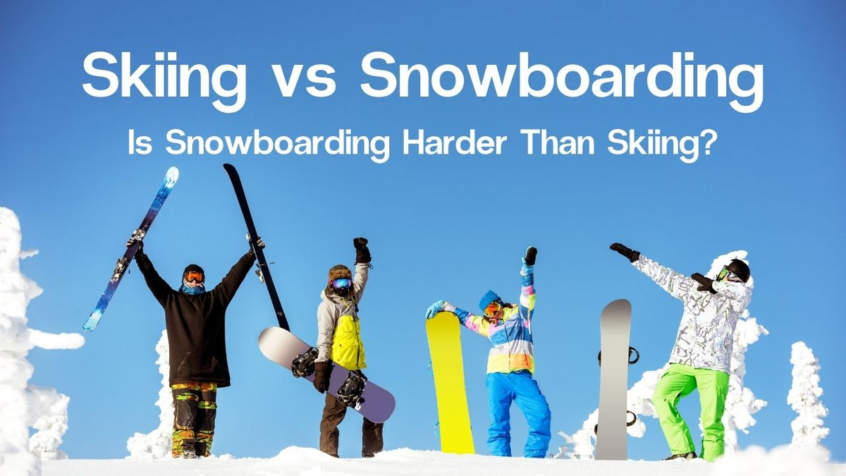 Skiing vs Snowboarding: Is Snowboarding Harder Than Skiing? – Merino ...