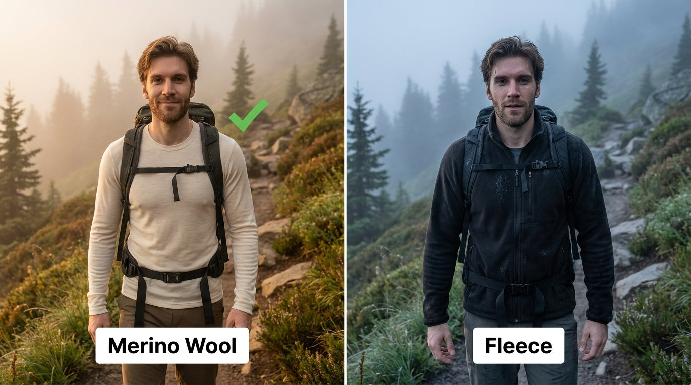 Merino Wool vs Fleece: Which Fabric Actually Keeps You Warmer?