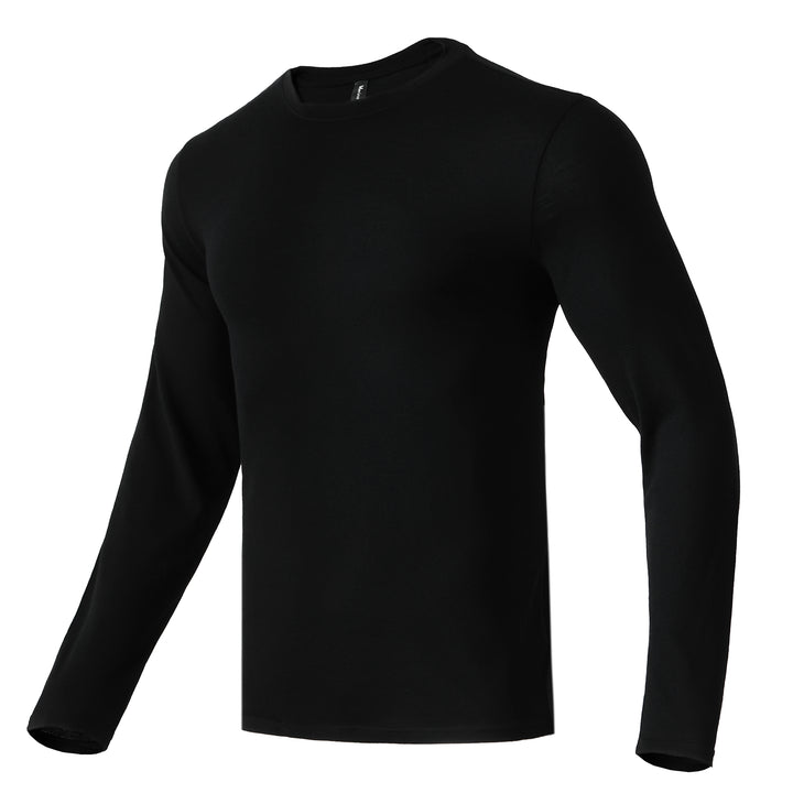 Men's Merino 160 Base Layer Top Black