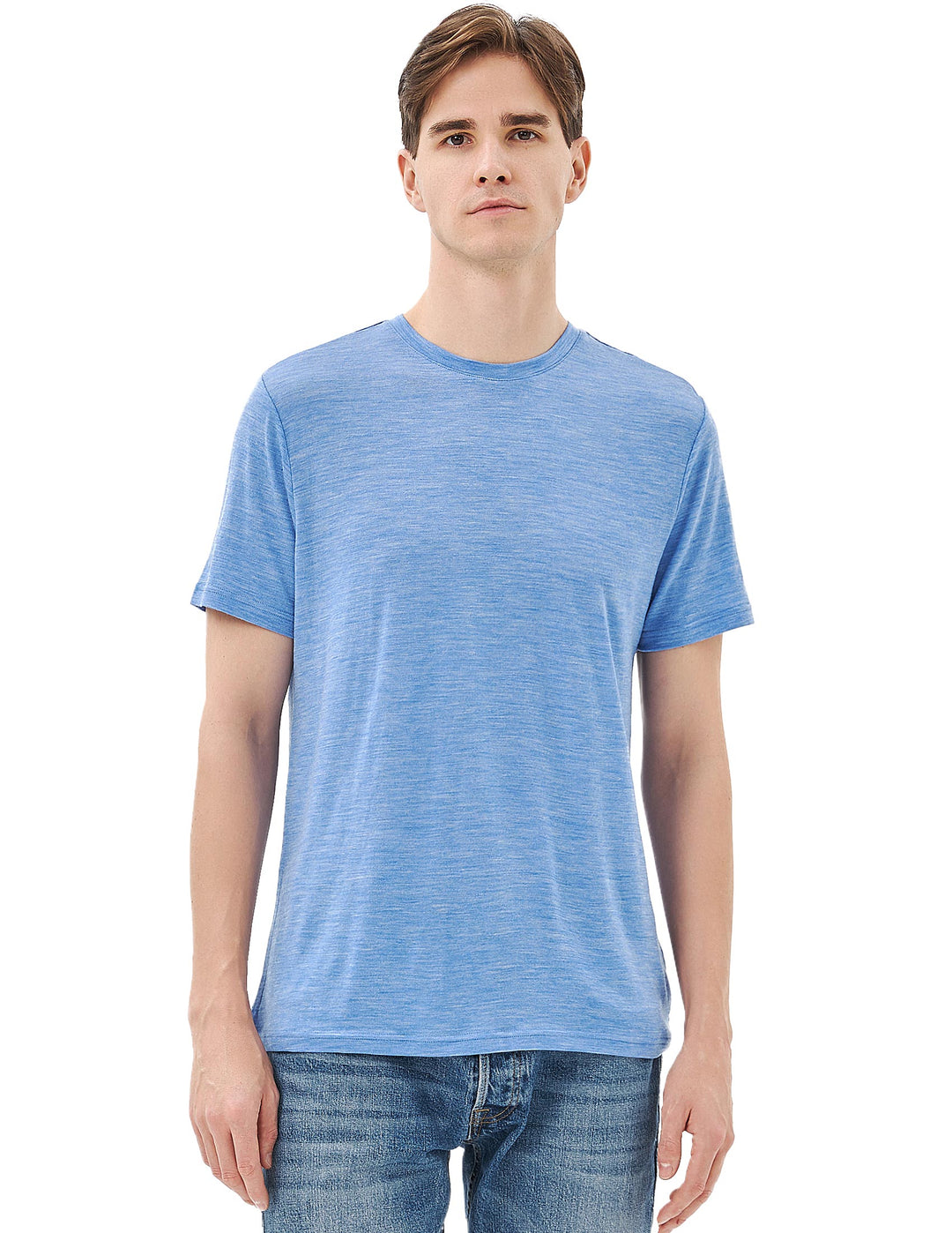 Men's 100% Merino Wool T-Shirt Blue Bell - MT27
