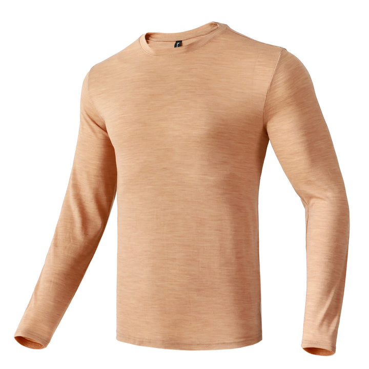 Men's Merino 160 Base Layer Top Mid Camel