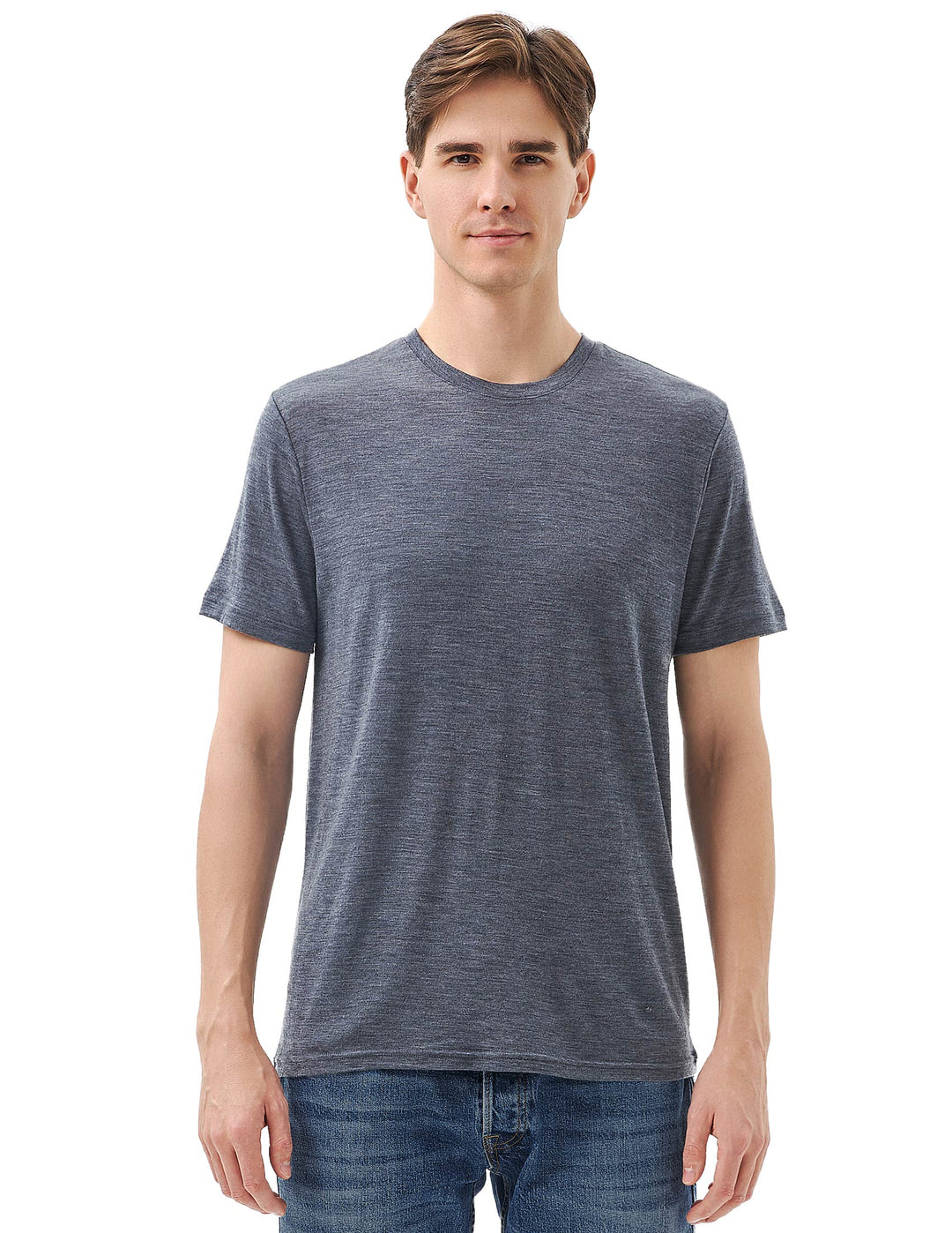 Men's 100% Merino Wool T-Shirt Dark Grey - MT27