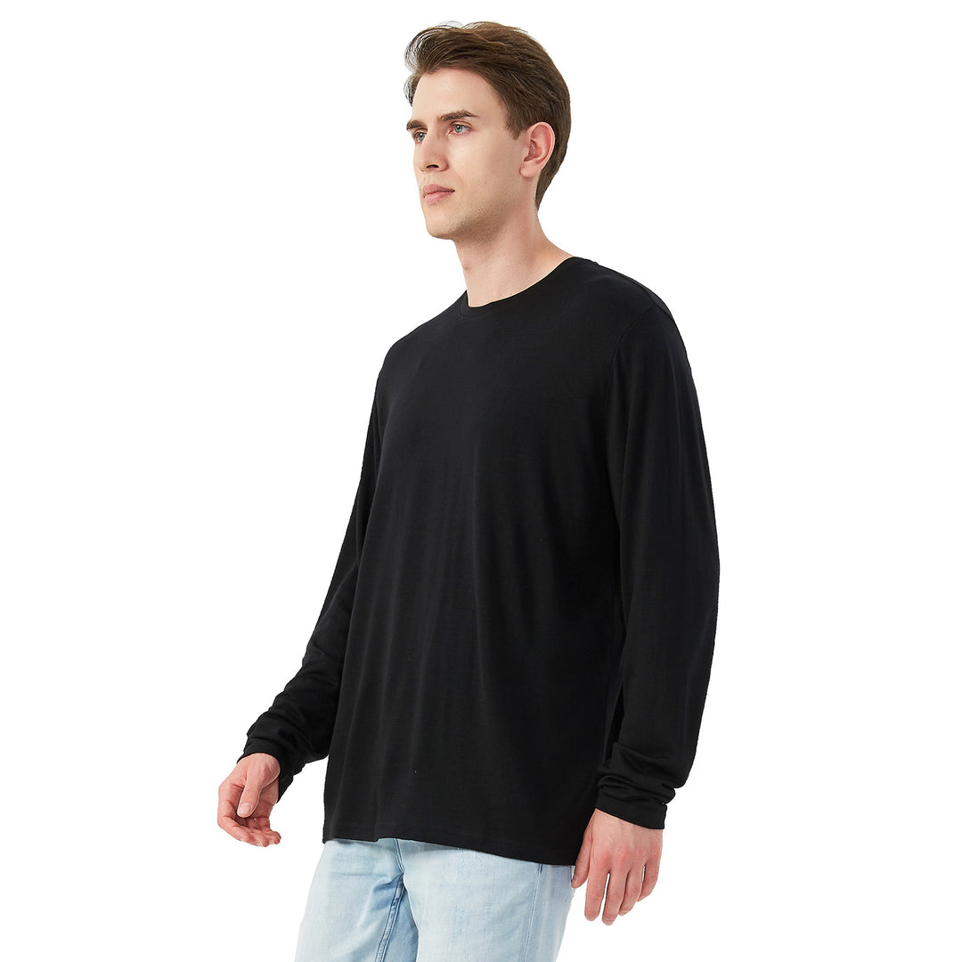 Men's 100% Merino Wool Base Layer Black - MT03