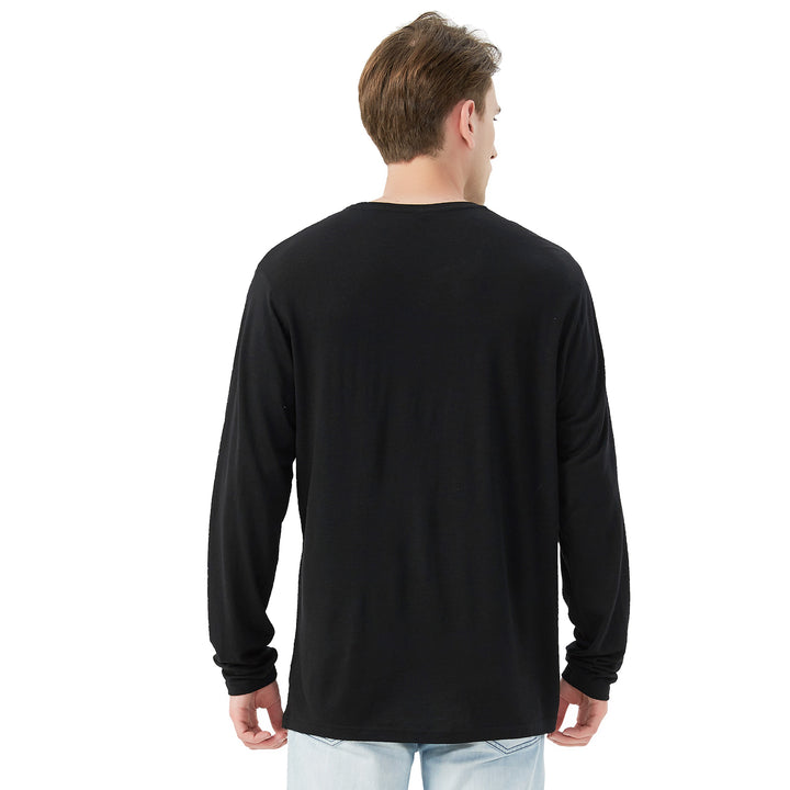 Men's 100% Merino Wool Base Layer Black - MT03