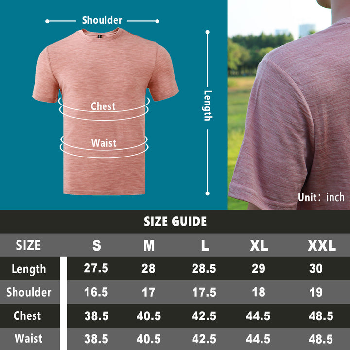 Men's Merino 160 Short Sleeve T-Shirt Light Pink