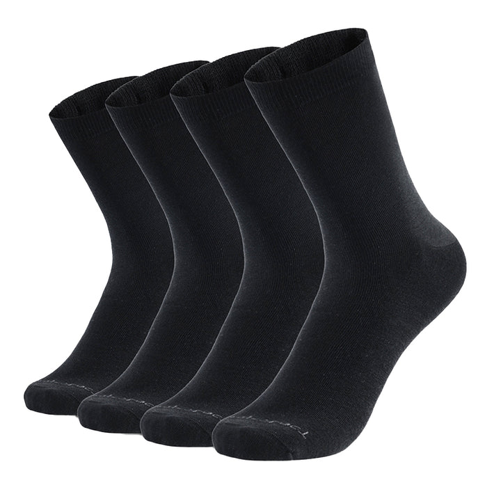 Damensocken aus Bio-Merinowolle, 4 Paar, Schwarz – MT17