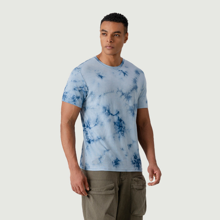 T-Shirt für Herren, 100 % Merinowolle, Schwarz