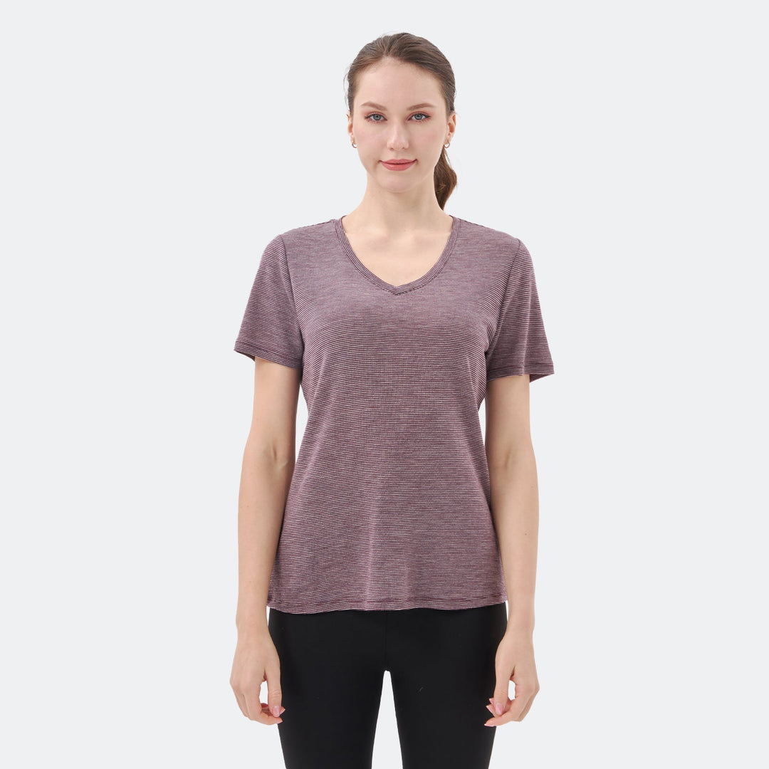 Women's Merino 200g V-Neck Short Sleeve T-Shirt