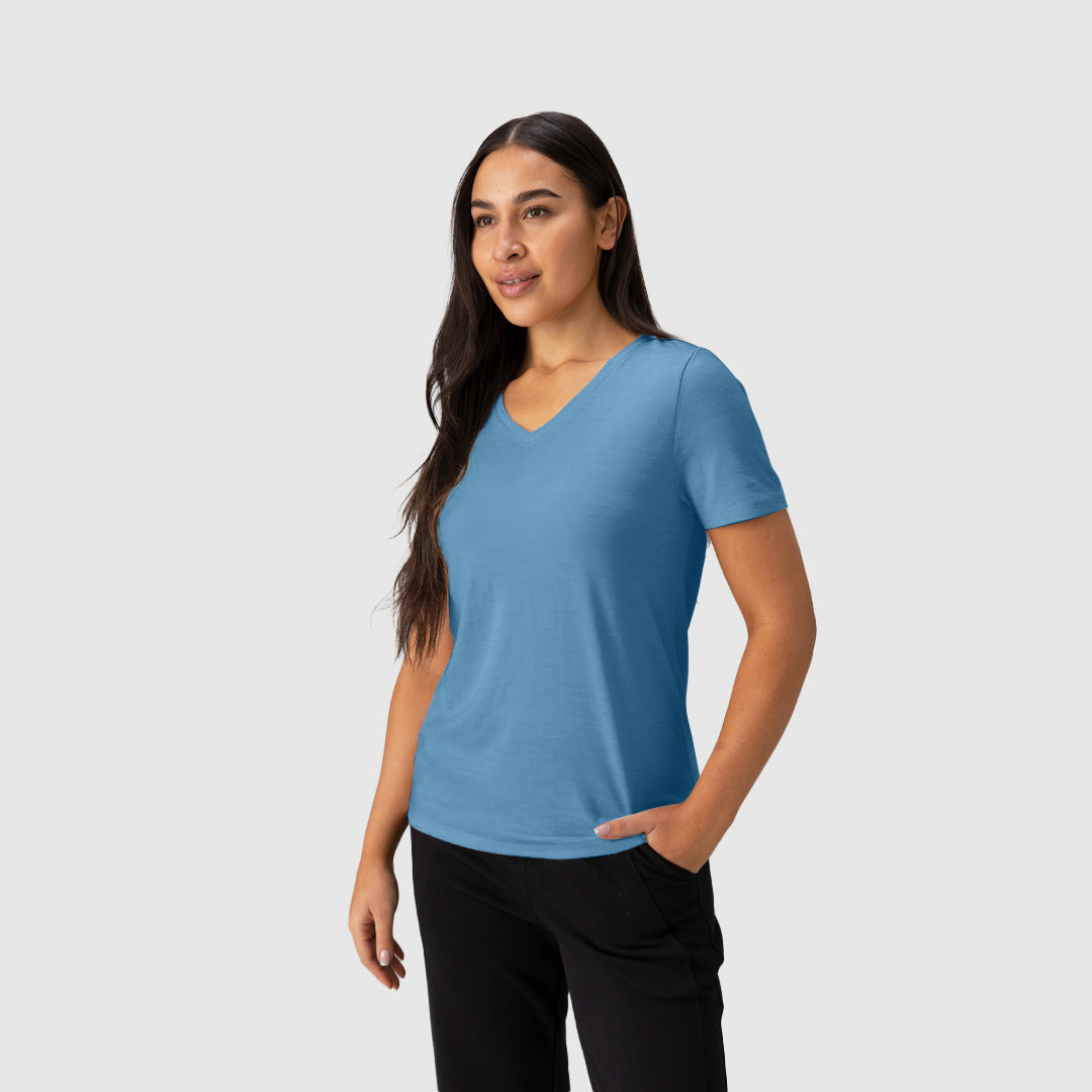Women’s Merino 200g V-Neck T-Shirt