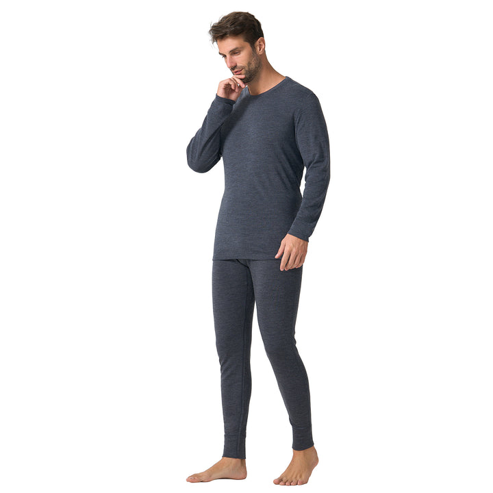 Men's Merino 250 Thermal Base Layer Set Dark Grey Heather