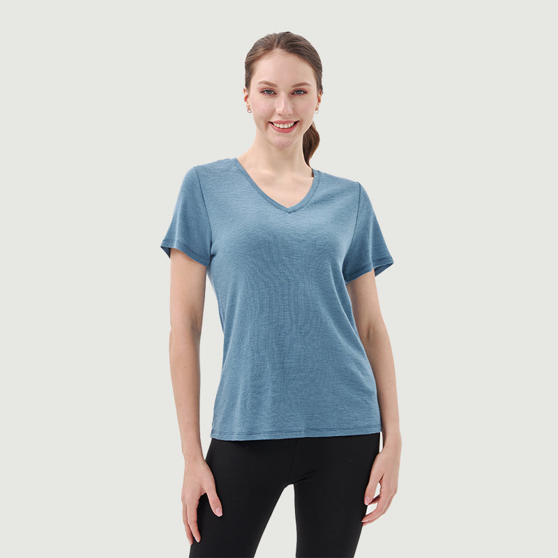 Women's Merino 200g V-Neck T-Shirt - Final Sale