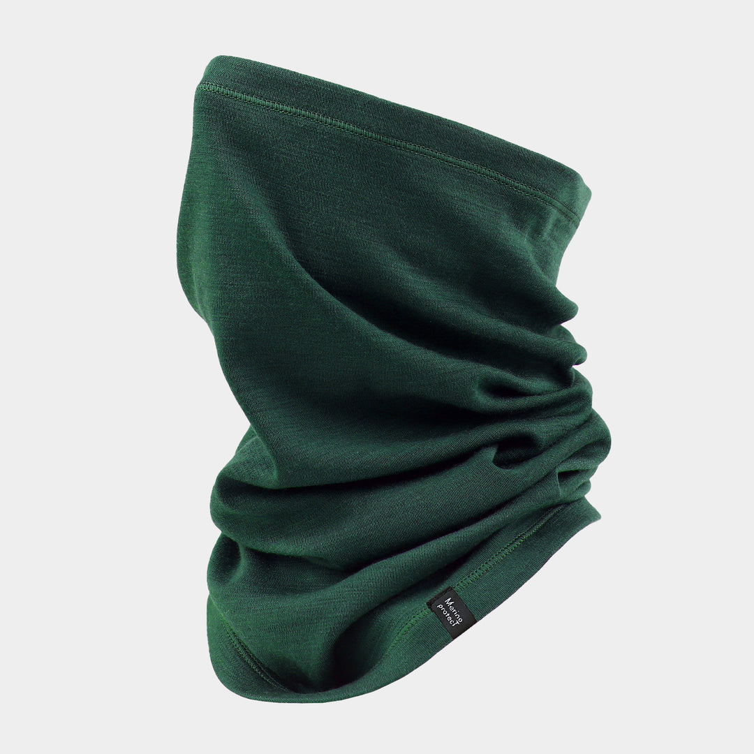 Unisex-Halsgamaschen aus 100 % Merinowolle, Dunkelgrün – MT06