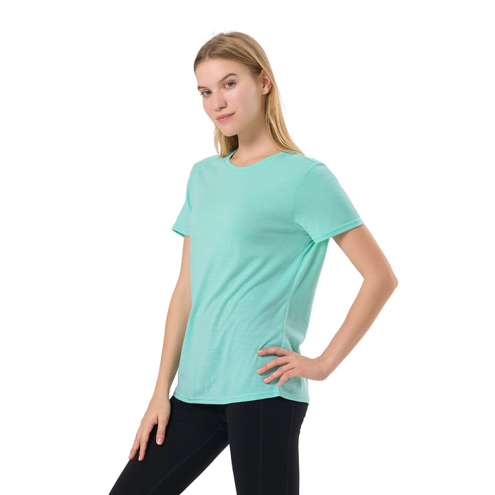 Camiseta Mujer 100% Lana Merino Esmeralda - MT02 