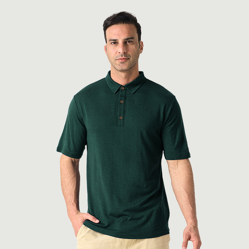 Polos De Hombre 100% Lana Merino Negro - MT24 
