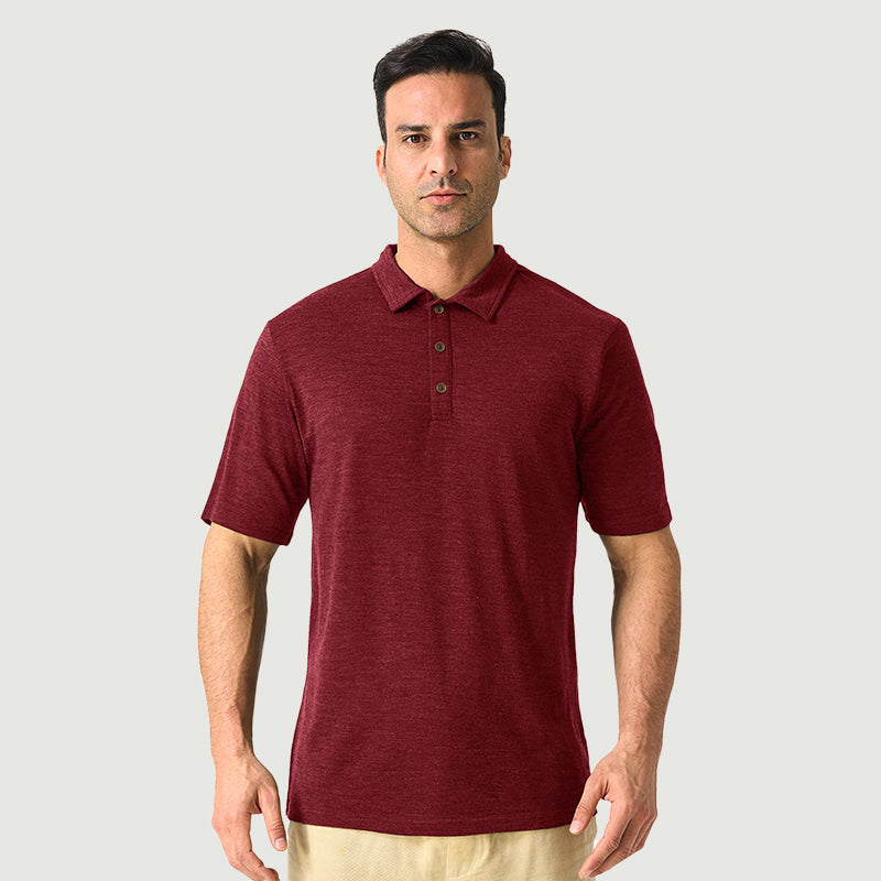 Polos De Hombre 100% Lana Merino Negro - MT24 