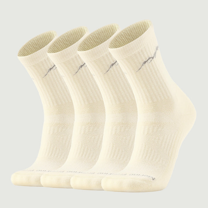 Damensocken aus Bio-Merinowolle, 4 Paar, Schwarz – MT17