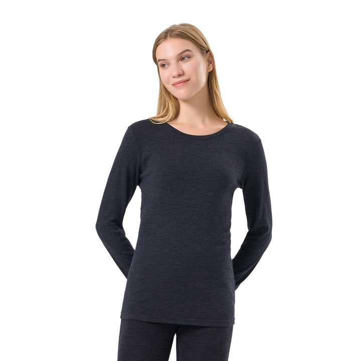 Camiseta Hombre 100% Lana Merino Negra - MT01 