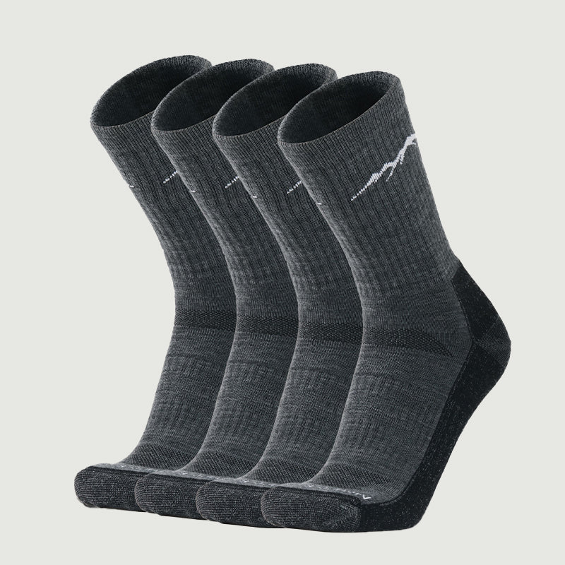 Men's Merino Hike Crew Socks - 4 Pairs