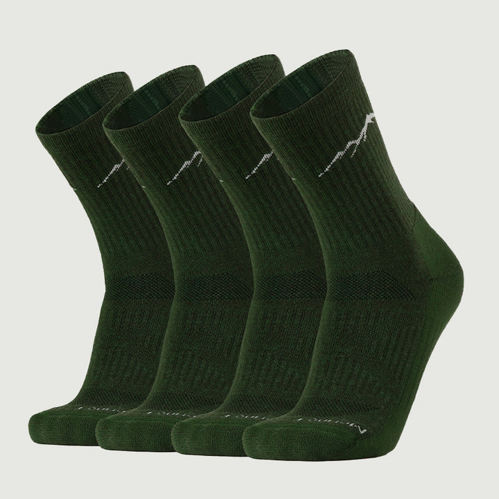 Damensocken aus Bio-Merinowolle, 4 Paar, Schwarz – MT17
