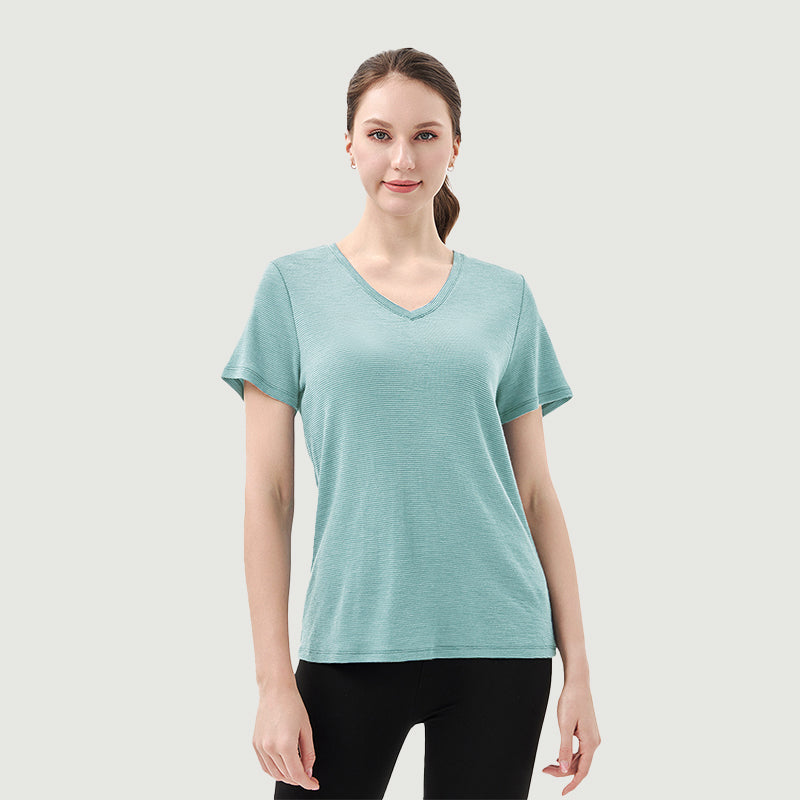 Women's Merino 200g V-Neck T-Shirt - Final Sale