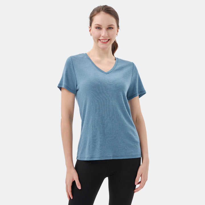 Women's Merino 200g V-Neck Short Sleeve T-Shirt