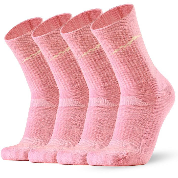 4 Pares De Calcetines De Mujer De Lana Merino Orgánica Rosa - MT17 