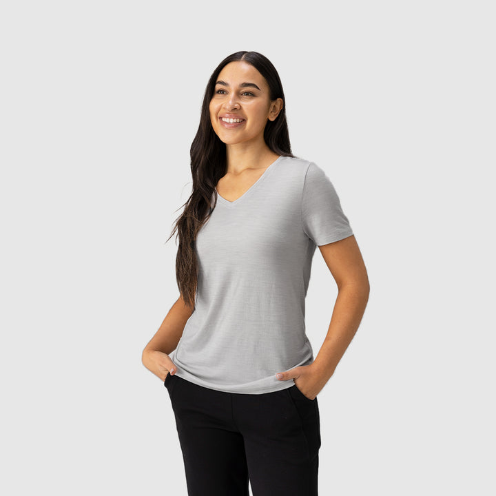 Women’s Merino 200g V-Neck T-Shirt