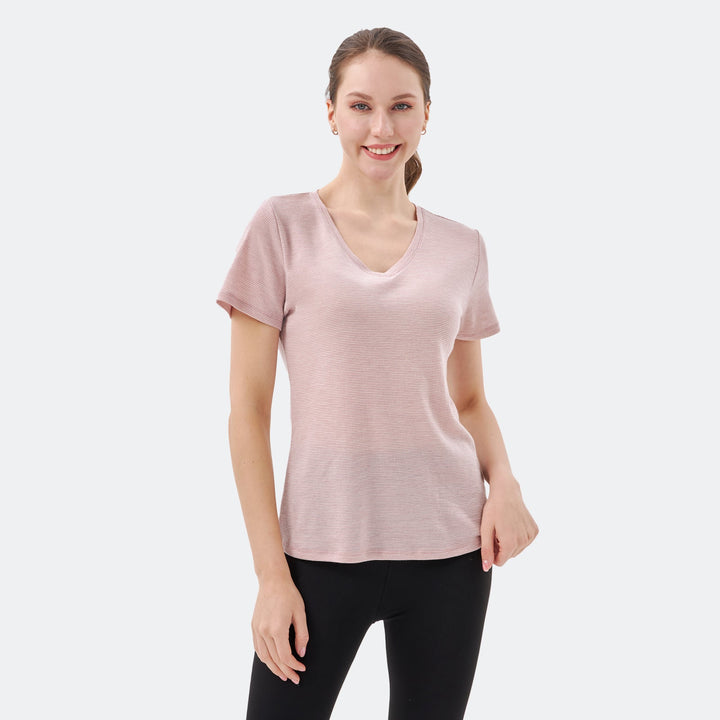 Women's Merino 200g V-Neck Short Sleeve T-Shirt