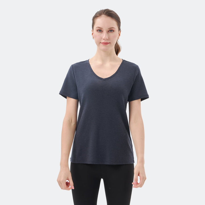 Women's Merino 200g V-Neck Short Sleeve T-Shirt