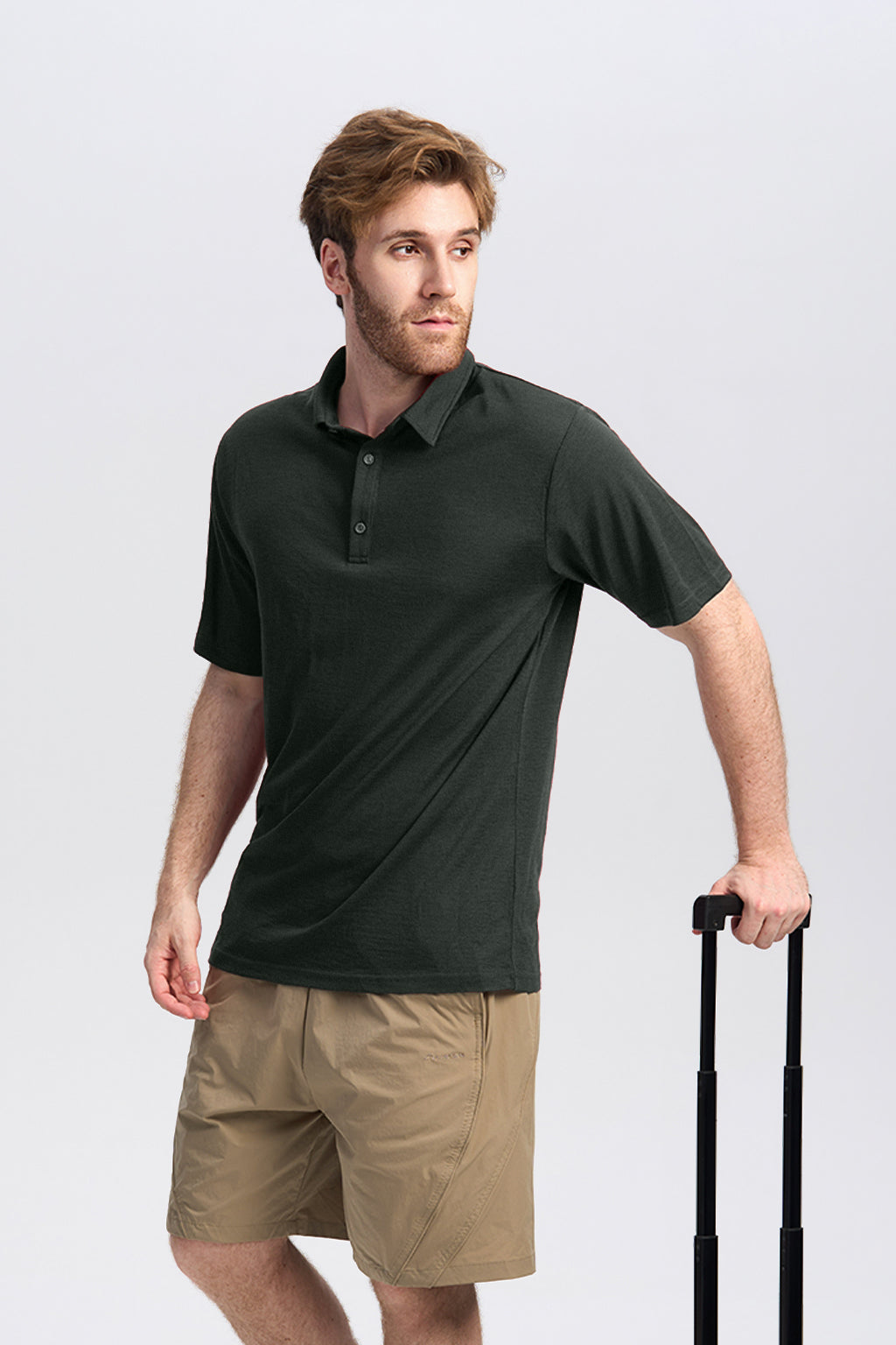 Merino Kurzarm-Polo für Herren, 170 g