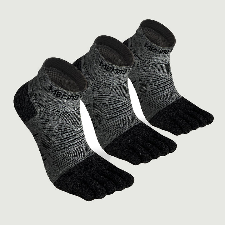 Merino Hike Lightweight Mini-Crew Five-Toe Socks - 3 Pairs