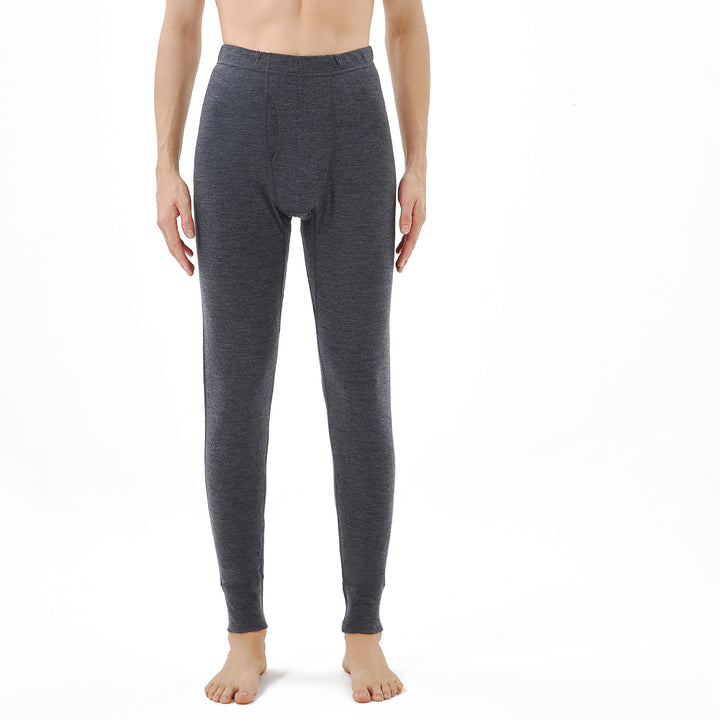 Men's 100% Merino Wool  Base Layer Thermal Underwear Charcoal Dark Grey - MT22