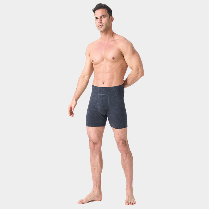 Herren-Boxershorts aus 100 % Merinowolle, Schwarz – MT15
