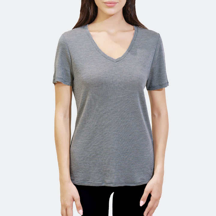 Women's Merino 200g V-Neck Short Sleeve T-Shirt