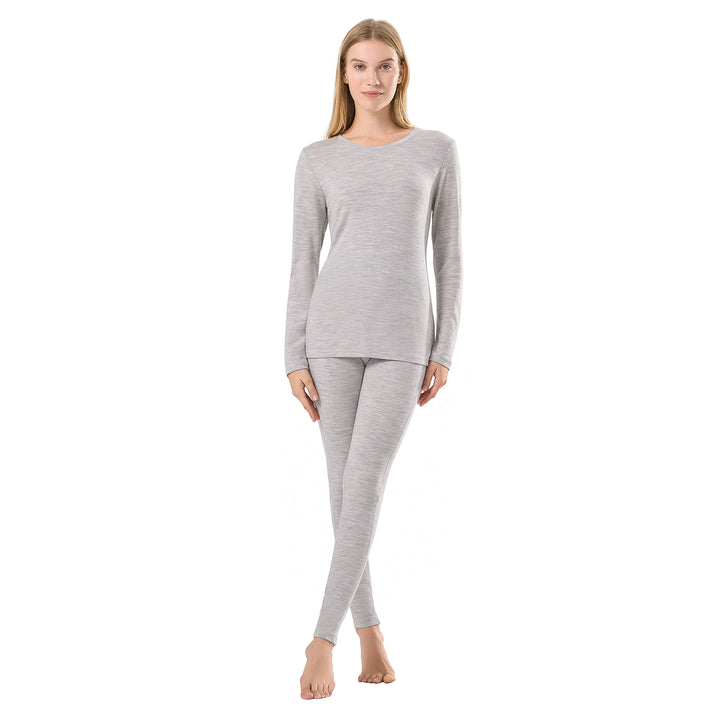 Women's Merino 250 Thermal Base Layer Set White Heather