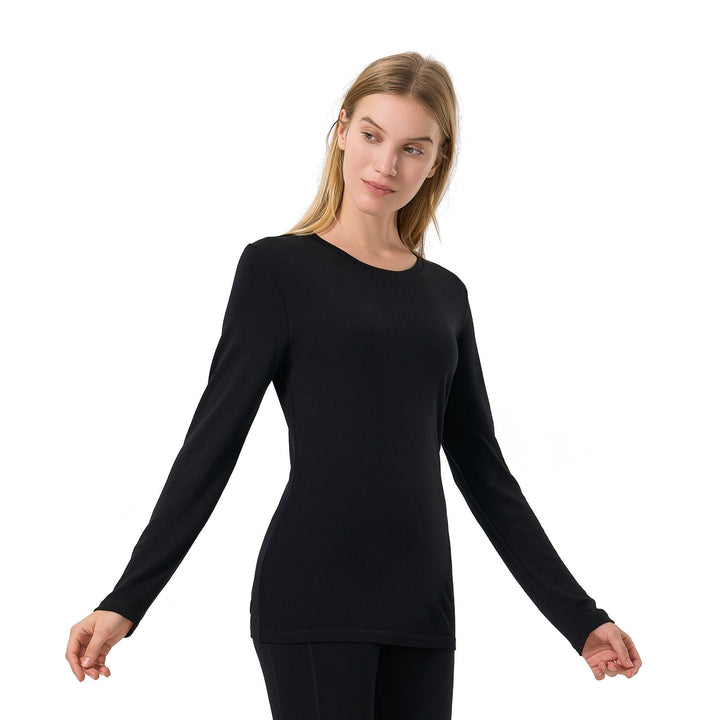 Camiseta Hombre 100% Lana Merino Negra - MT01 