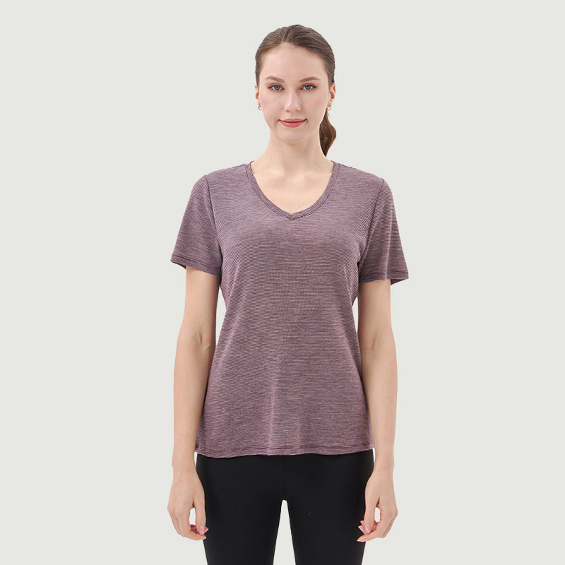 Women's Merino 200g V-Neck T-Shirt - Final Sale