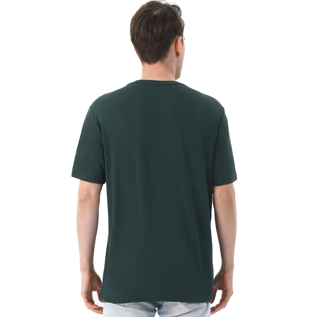 Man’s 100% Merino Wool T-Shirt Dark Green - MT01