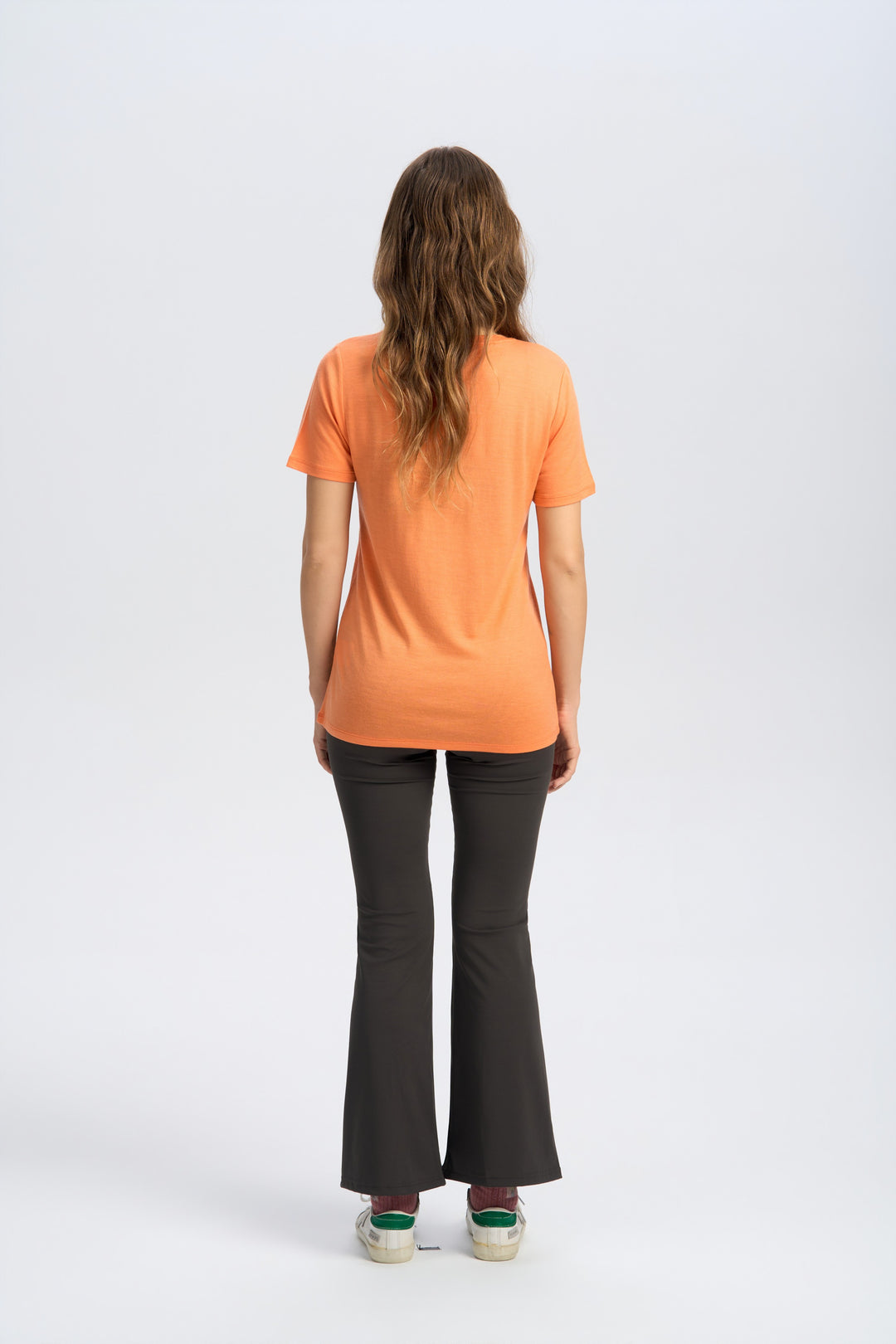Damen Merino 170 g V-Ausschnitt T-Shirt