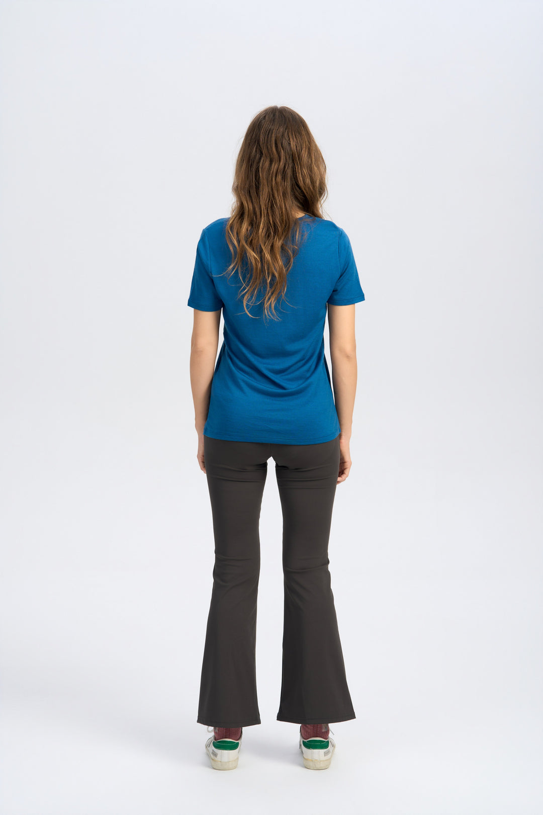 Damen Merino 170 g V-Ausschnitt T-Shirt